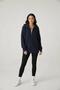 Women's Turn-Down Collar Zippered Knitwear Cardigan - 2