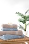 Angelina 4-Piece Bath Towel Set (50X90 Cm/70X140 cm) - Blue / Mink
