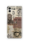 Samsung Galaxy A07 Compatible Western Patterned Transparent Phone Case