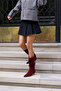 Marceli̇ Women's Burgundy Real Suede Unlined Boots - 7