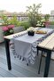 Ruffled Gray Stylish Runner 40X140 cm