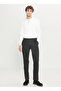 Normal Waist Regular Leg Regular Fit Black Men's Trousers Ace001261485_Syh