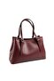 Burgundy - Burgundy Plain Women's Handbag Sp1252 - 4