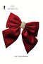 Women's Premium Burgundy Stone Bow Buckle