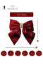 Women's Premium Burgundy Stone Bow Buckle - 4