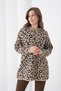 Women's Leopard Print Long Sleeve Crew Neck Sporty Stylish Winter Knitwear Sweater - 5