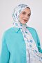 شال ذو نمط قطرات النعناع الأخضر - 4