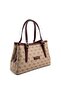 Dark Beige - Claret Red Monogram Women's Handbag Sp1252 - 2