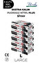 Extra Thick Nitrile Black Plus Examination Gloves L - 5 Packs of 100