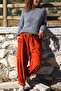 Italian Anthracite Crew Neck Soft Textured Alpaca Casual Sweater 60 55 - 4
