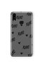 Samsung Galaxy A10S Compatible Xoxo Patterned Transparent Phone Case