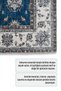 Blue Classic Chenille Carpet Rug Runner Washable Non-Slip Living Room Hall Kitchen Carpet - 4