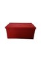 Foldable storage ottoman, Red