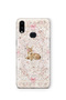 Samsung Galaxy A10S Compatible Deer and Bow Pattern Transparent Phone Case
