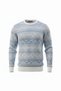Men's Crew Neck Patterned Sweater |   70% Cotton - 4