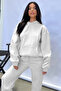 Women's New Season Basic Model Hooded Tracksuit Set - 2