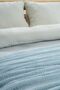 Linea Four Seasons Muslin Duvet Cover Set |   100% Cotton |   Beige Tile Light Blue - 6