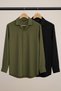 2-Piece Men's Flowy Long Sleeve Aerobin Fabric Shirt Set
