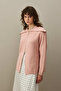 Zipper Detailed Cardigan Pink - 5