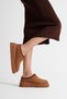 Elsa Women's Tan Winter Fur Slippers - 5