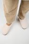 (Orlina) Women's Tedy Sabo Platform Beige Slippers - 7