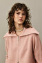 Zipper Detailed Cardigan Pink - 8