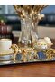 1 Piece Gold-Chariot - Horse Turkish Delight Holder-Table Decor-Luxury Coffee Side Turkish Delight Holder-Cast Frame - 6