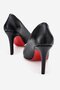 Stone Women's Stiletto Shoes Black Skin - 4