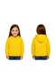 Unisex Plain Unprinted Children's Sweatshirt Hooded 3 Thread Ş Fleece-Lined Fabric - 3