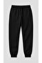3-Piece Unisex Sweatpants 3-Thread Fleece-Lined Comfortable Elastic Leg Winter (Navy Blue, Black, Grey) - 4