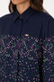 Women's Navy Blue Long Sleeve Shirt 50308965-Vr033 - 7