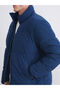 Özmarka New Season Standard Fit High Neck Velvet Men's Puffer Jacket - 3
