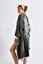 Green-Black Elephant Kimono - 2