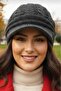 Women's Double Layered Knitted Beanie Knitwear Beanie - 8
