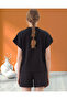 Women's Crew Neck Oversized Modal Fabric Blouse - 3