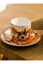 Printed 2-Person Porcelain Coffee Cup Set 90 ml - 2