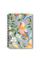Little Birds No:2 Design Wire Spiral A5 Unlined 4-Piece Souvenir, Memory, School Notebook Set - 2