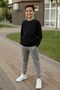 Boys' Printed Long Sleeve Crew Neck T-Shirt and Ribbed-Elastic Cuffed Sweatpants - 2