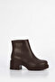 Jvl 557 Side Zipper Mid-Heel Ankle Boots