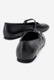 Women's Belted Ballerinas Black Skin - 4