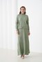 Women's Pleated Skirt Sweater V Design Suitable for Hijab Knitted Sweater Skirt Set - 5