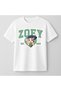 Kpop Demon Hunters Huntrix Zoey Short Sleeve Printed Girls' T-Shirt (4-13 Years)