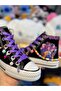 Demon Hunter Huntrix Printed Lilac Lace-Up Sneaker with Beads and Charms - 3