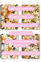 Beige Flowers No:2 Design Wire Spiral A5 Squared 4-Piece Souvenir, Memory, School Notebook Set - 8