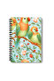 Little Birds No:2 Design Wire Spiral A5 Unlined 4-Piece Souvenir, Memory, School Notebook Set - 5