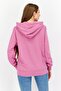 Women Hooded Graphic Printed Sweatshirt, Purple - 3