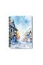Vintage Autumn City Themed Design Wire Spiral A5 Lined 4-Piece Souvenir, Memory, School Notebook Set - 2