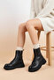 Zippered Women's Vegan Leather Winter Women's Boots