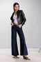 Breeze Women's Mock Neck Slim Fit Real Leather Coat - 2