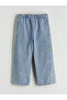 LCW Kids Blue Embroidered Girls' Jeans Pants - 3